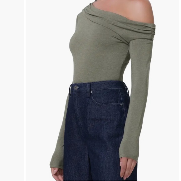 Bria top in Heather Olive - Picture 2 of 2